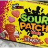 Sour Then Sweet Sour Patch Kids Hearts. 3.1 oz. Soft/Chewy