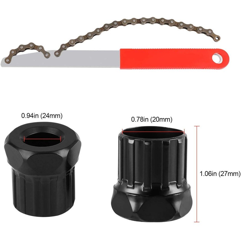 Freewheel Bike Chain Whip Bike Chain Tools Kit, Sprocket Remover/Chain
