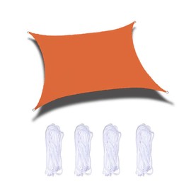 Sun Shade Rain Protection Sail UV Protection Blindfold UV Protection Energy Saving Western Style Tarp Stylish Outdoor Sunshade Summer Garden (Orange, 118"×157"(3×4M))