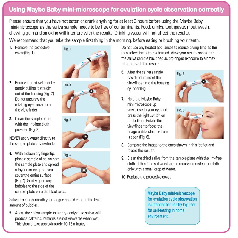 Maybe Baby Saliva Ovulation Test Fertility Microscope Testing Kit