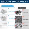 Seamless Nail with Double-Headed Base Thread, Pack of 500 Nails,