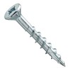 Centerline #8 x 1-1/4'' Flat Head Square X Self-Countersinking Fluted-Tip Wood Screws, Zinc, 100-Pack
