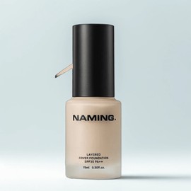 Naming Layered Cover Foundation 15ml SPF35 PA++, 19N, 1 piece / 네이밍 레이어드 커버 파운데이션 15ml SPF35 PA++, 19N, 1개