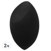 Picasso Makeup Sponge Marshmallow, Black, 2 Pieces / 피카소 메이크업 스펀지 머쉬멜로우, 블랙, 2개