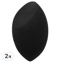 Picasso Makeup Sponge Marshmallow, Black, 2 Pieces / 피카소 메이크업 스펀지 머쉬멜로우, 블랙, 2개