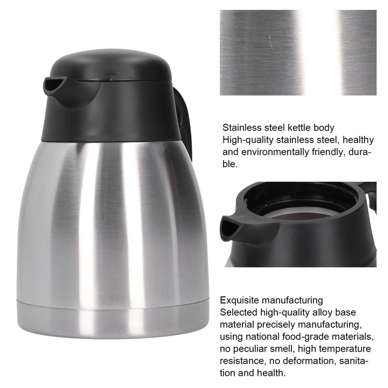 Large Capacity Thermal Jug 304 Stainless Steel Vacuum Insulation Kettle