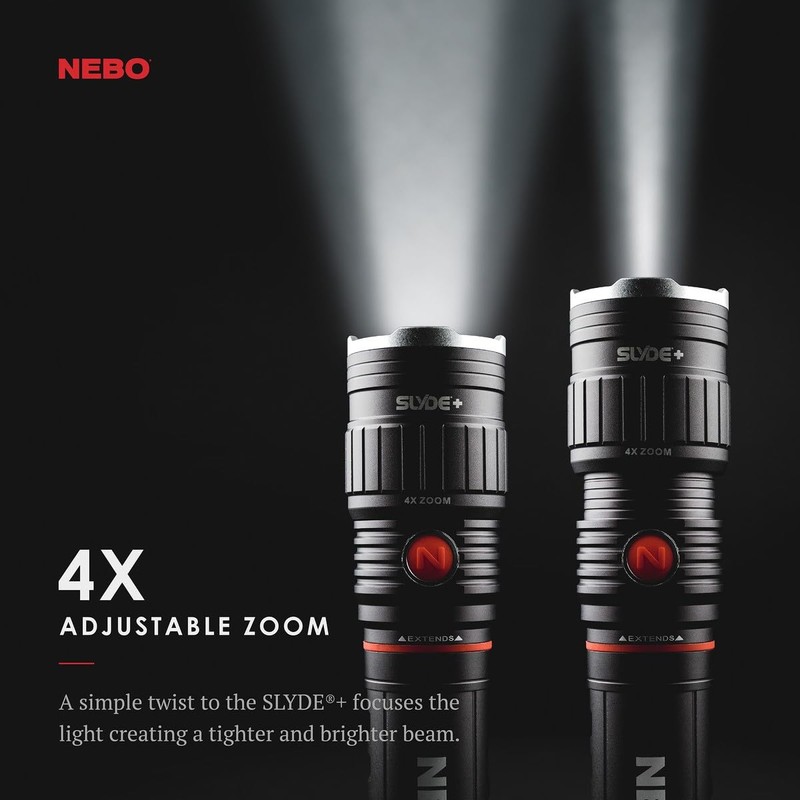NEBO SLYDE+ Flashlight (2nd Gen) | 400 Lumens, 7 Light