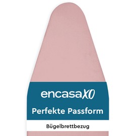 Ironing Board Covers and Pad by Encasa XO - 107x36 cm - Elastic Tightening with Thick 4 mm Felt Padding, Easy Fit, Scorch Resistant, Plain Colors - Mauve