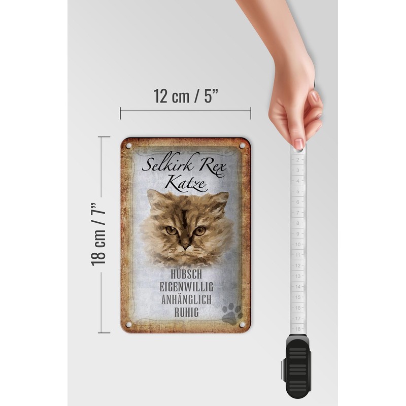 FEMER Tin Sign with Saying 12 x 18 cm Selkirk