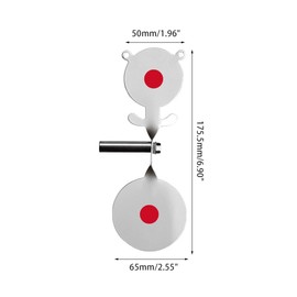 Spinner Air Rifle Target, 360° Rotating Shooting Target, Metal Reset Target with Hex Screw and Wrench for Shooting Training