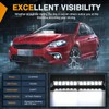 Nilight 12LED Traffic Advisor Strobe Light Bar White Emergency Warning