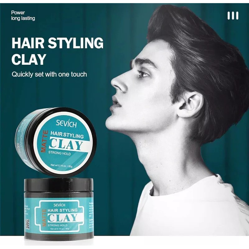 Sevich 80g Hair Styling Matte Hair Clay Strong Hold Moisturizing