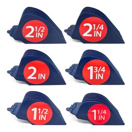 Clipquik Premium XL Clipper Guards for Most Wahl Clippers, Extra Long and Sturdy #20 18 16 14 12 10 (2.5 inch, 2.25", 2", 1.75", 1.5", 1.25") Large Clipper Guide Comb Set