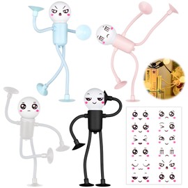 4PCS Changeable Shape Funny Sportsman Night Light Mini Night Light Fun Athlete Night Light Creative Suction Cup Night Lamps with Cute Stickers,DIY Shape Night Lights for Bedroom Stairs Hallway Kitchen