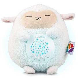 Lumipets Sound Soother Machine: 10 Relaxing Sounds, Whtie Noise, Night Light, Timer, and Portable Design for Peaceful Sleep, Baby Calming, and Stress Relief, Lullaby Lamb