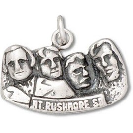 Sterling Silver South Dakota State Mount Rushmore Charm