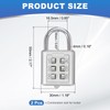 sourcing map Combination Padlock, 6-Digit Push Button Padlock 3-Position Locking