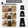 Utopia Bedding Adjustable Bed Furniture Risers - Elevation in Heights