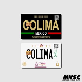 Card Stickers - Mexico Placas (Mexican License Plate) - For Debit, Credit and other cards:_DURANGO