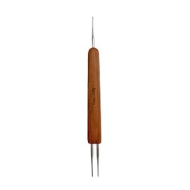 Locsanity Dreadlocks Loc Dual Ended Tool Set Crochet Needle Bamboo Handle (Single/Double Double/Triple) (1 Single/Double)