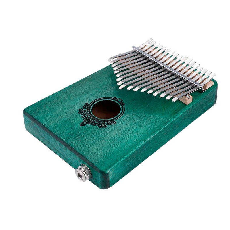 17-Key Kalimba Portable Thumb Piano Mahogany Wooden Body with Build
