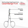 OTTO HERDER ® Cuticle Scissors Stainless Steel 9 cm Golden
