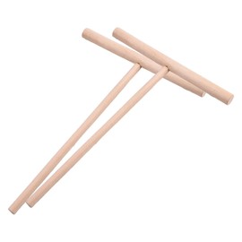 2Pcs Wooden Crepe Maker Pancake Batter Spreader Stick Kitchen Cooking Utensils Tools for Restaurant Canteen Specially Supplies Practical Treatment Crepe Makers Specialty Appliances Crepe Spreader Tool