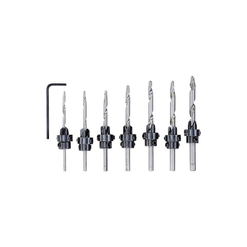 kwb Wood Countersink Drill Bit Set 8 Piece Set 7