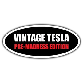Funny Anti Elon Vintage Pre Madness Edition Magnets - Waterproof Durable Vinyl Decal for Car Bumper or Refrigerator Size - 6-Inch X 2.7-Inch 2-Pack