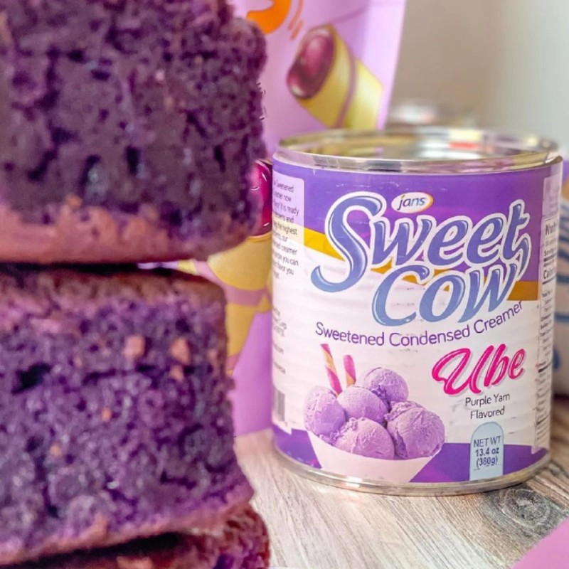 Jans 12 Cans Ube Sweetened Condensed Creamer 13.4 Oz Dairy