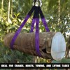 2 Pack 1" x3.3Ft Lifting Sling Straps, 2-Ply Heavy Duty
