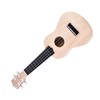 Tbest 21inch DIY Wood Ukelele, Exquisite Workmanship Basswood 4 String