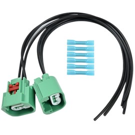 2PCS 68064997AA for Chrysler Jeep H13 9008 Headlight DRL Parking Light Connector Wiring Harness, Replace 68064997aa