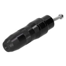 Motorcycle Exhaust Pipe Slider Aluminum Alloy Anti Falling Guard Protector Universal(Black )