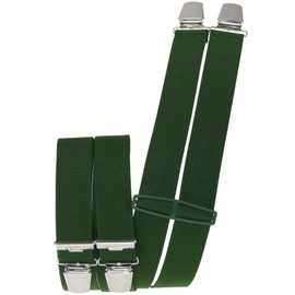 Harrys-Collection Men's Braces 4 Extra Strong Clips Single Colour -