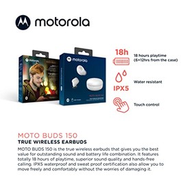 Motorola Audífonos Moto Buds 150 Inalámbricos Bluetooth con Micrófono Nueva Línea Motorola 2022