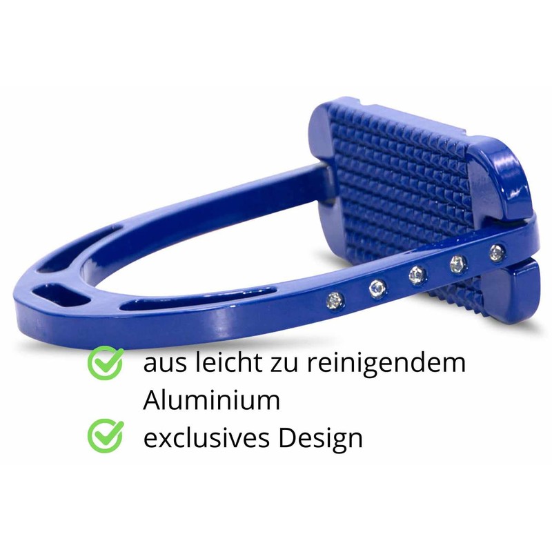 AMKA Stirrups made of aluminium with rhinestones, extra light, wide