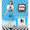 10Pcs Sock Hop Outfits Costume Women, 1950s Poodle Skirts, Poodle