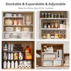 Ipotive Cabinet Shelf,Expandable Adjustable Stackable Kitchen Organizer,for cabinets, Kitchens, countertops,