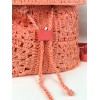 Collection 18 NWT Collection 18 Eighteen Peach Orange Knit Crochet