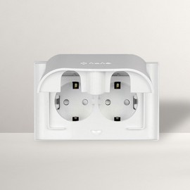 HLBATH White Horizontal Covered Electrical Outlet OD8001 2ea
