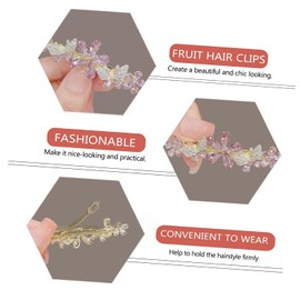 Austrian Crystal Bridal Hair Barrettes, Rhinestones Vintage Hair Clips, Sparkly Glitter Crystal Hairgrip Wedding Hair Headwear Accessories for Women Girls