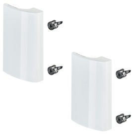 SOTECH Seja Aluminium Balcony Door Handles 82 x 52 x 20 mm White Pack of 2