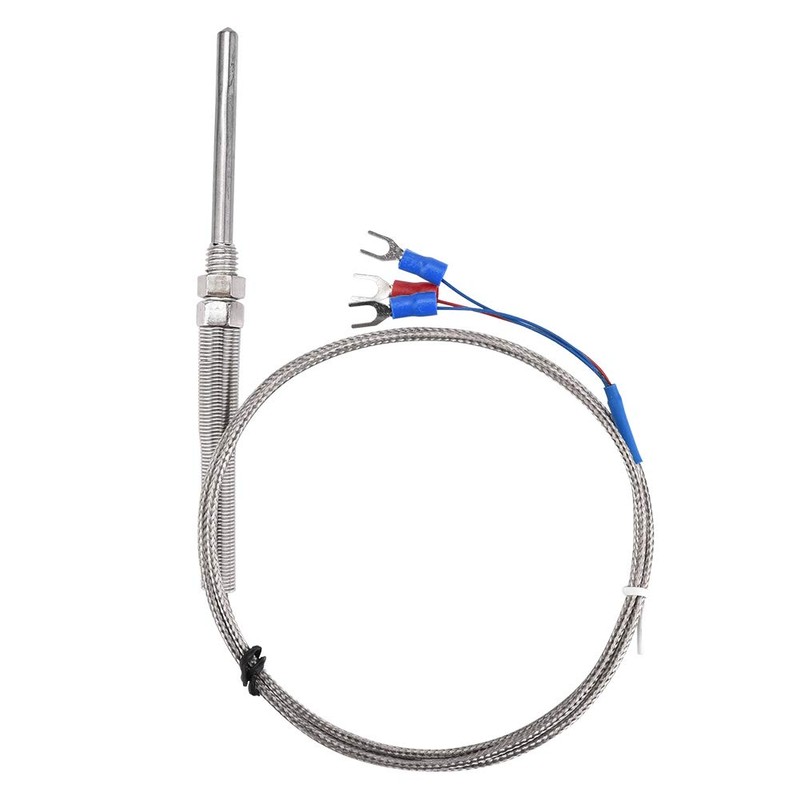 Hilitand Thermocouple, M8 Thread PT100 Platinum Resistor, Thermocouple Probe Temperature