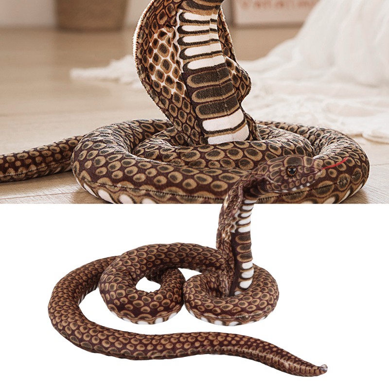 Plush Snake Doll Soft Comfortable Sleeping Pillow Plush Stuffed Snake