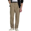 Men's Pleated Dress Pants No Iron Regular Fit – Expandable
