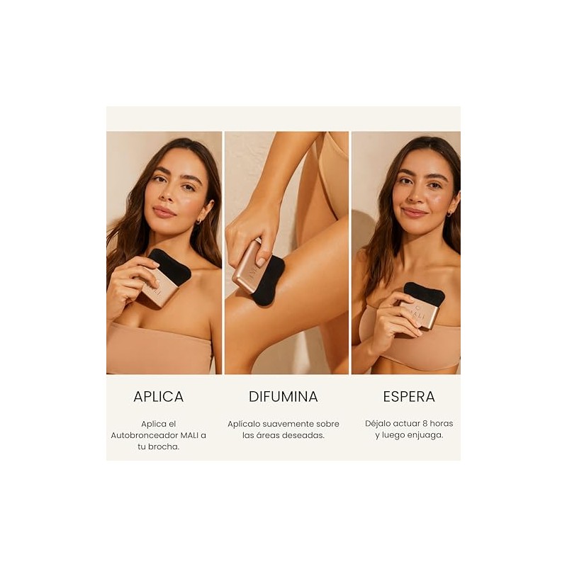 MALI Brocha para Bronceado Vegana | Blending Brush Ultra Suave