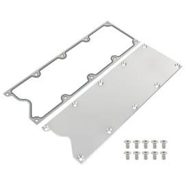 LS Gen 3 Valley Pan Cover Plate Low Profile with Gasket and Seals Compatible with LSX LS1 LM7 LR4 LQ4 LS6 L59 LQ9 LM4 L33 (Silver)