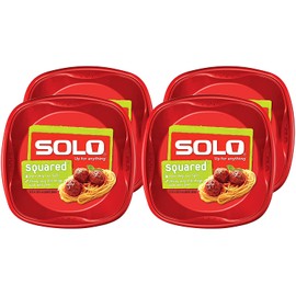 Solo Plastic Party Plates, Red, 10 Inch, 120 Count,