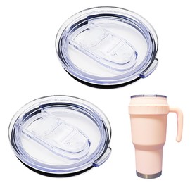 Tumbler Lids for Reduce, 40 oz Replacement Lids Compatible for Reduce 30 oz,40 oz Cold1 Tumbler with Handle,BPA Free Cup Lids 2Pcs